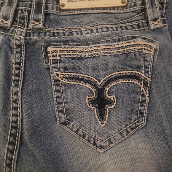 Rock Revival Women's Medium Blue Straight Leg Jeans - Picture 8 of 10